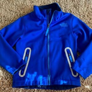 Boys North Face Shell, size 5, Blue